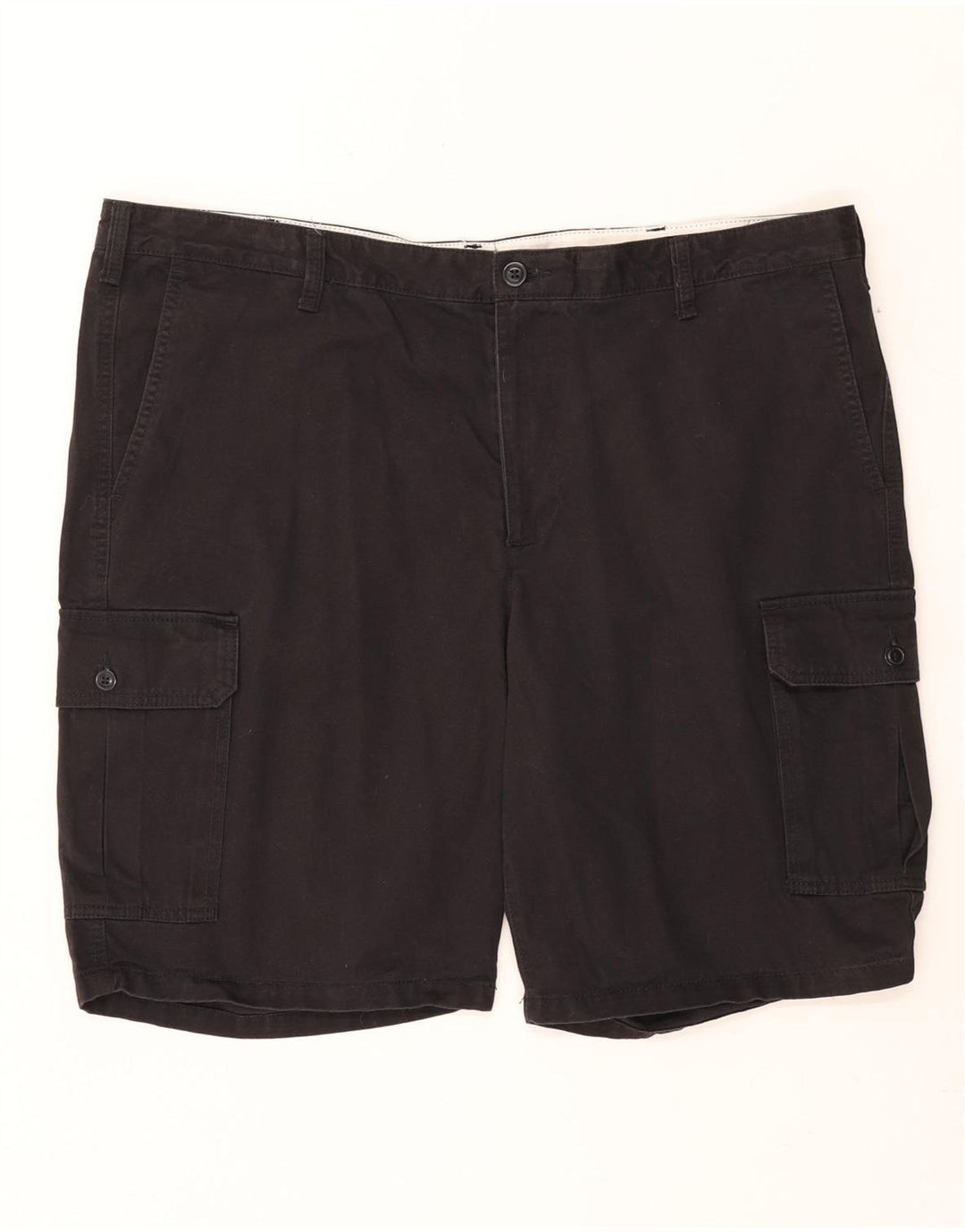 DOCKERS Mens Cargo Shorts W42 2XL Black Cotton