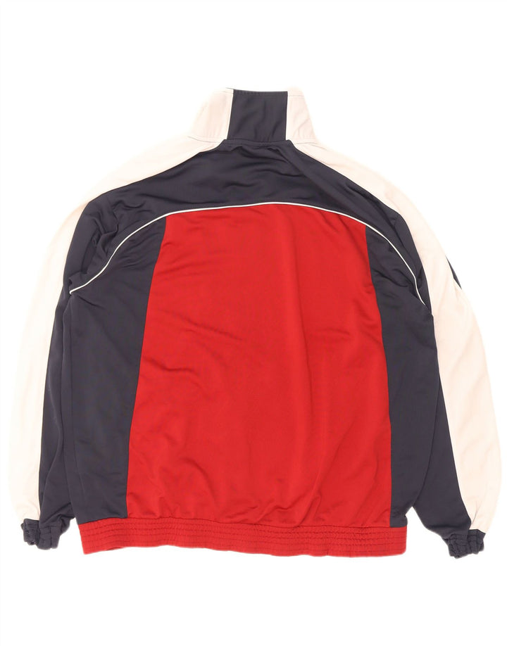 Champion Mens Tracksuit Top Jacket XL Red Colourblock Polyester