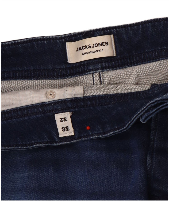 Jack & Jones Mens Slim Jeans W36 L32 Navy Blue