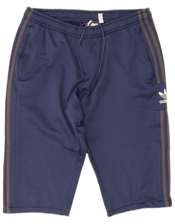 Adidas Mens Sport Shorts Large Navy Blue Polyester
