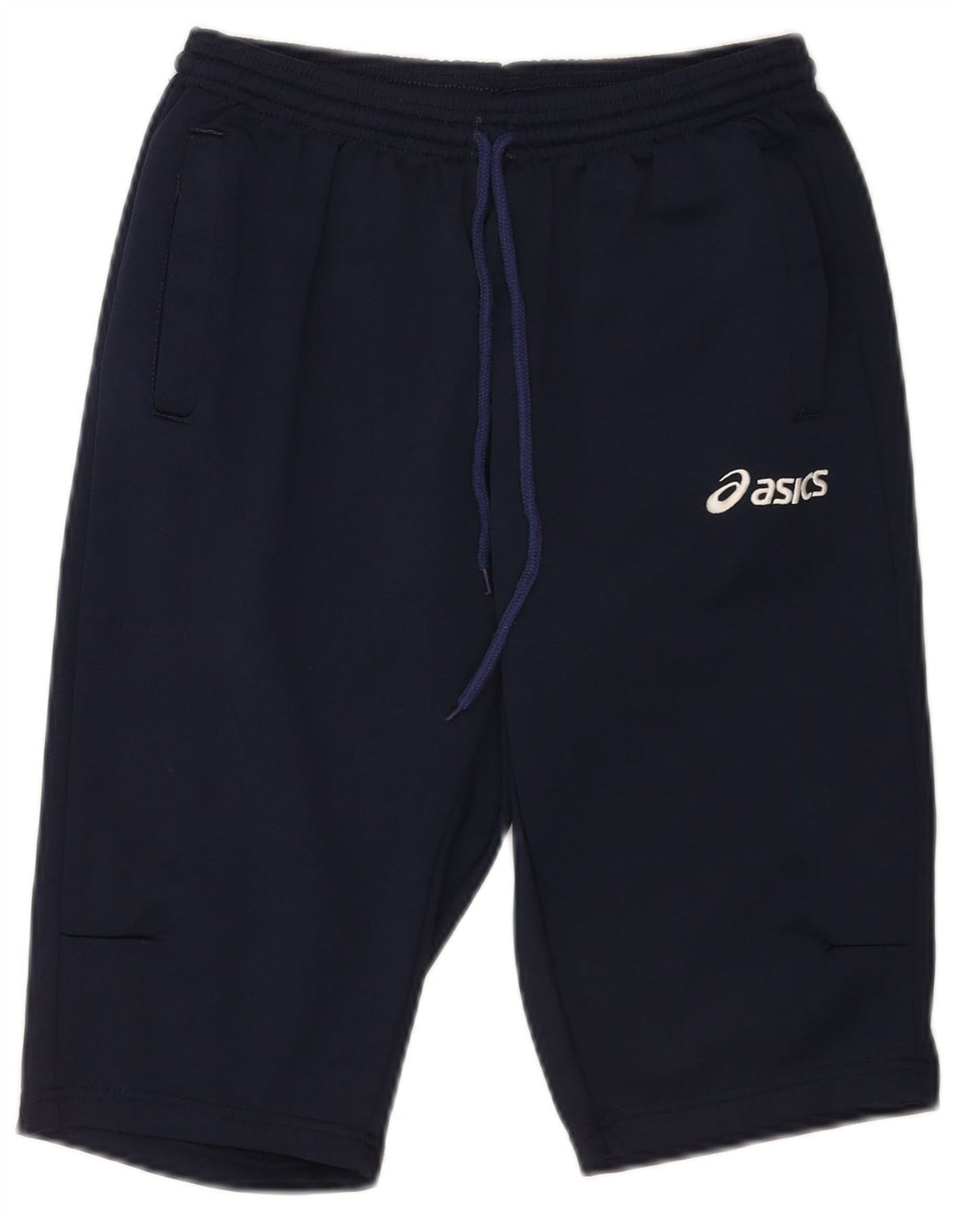 Asics Mens Sport Shorts Large Navy Blue Polyester