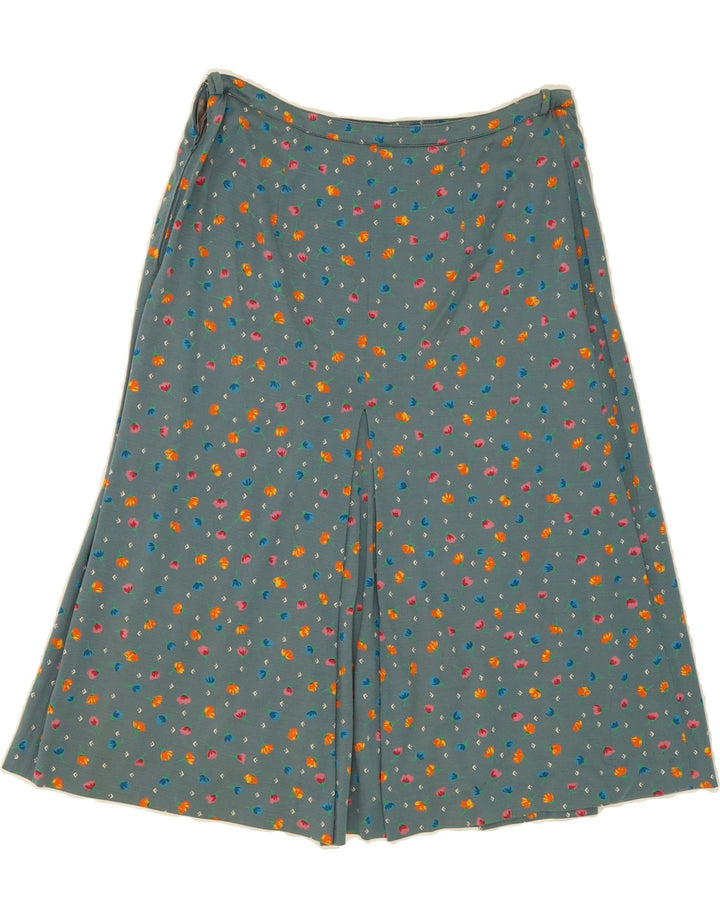 LUISA SPAGNOLI Womens Regular Fit A-Line Skirt W30 Medium  Blue Floral Vintage Luisa Spagnoli and Second-Hand Luisa Spagnoli from Messina Hembry 