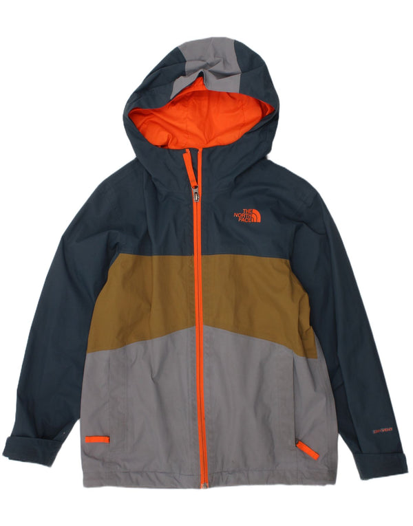 THE NORTH FACE Boys Rain Jacket 7-8 Years Small Multicoloured Colourblock