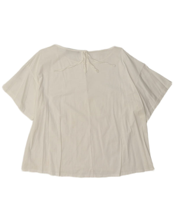 Max Mara Womens Weekend Blouse Top UK 18 XL White