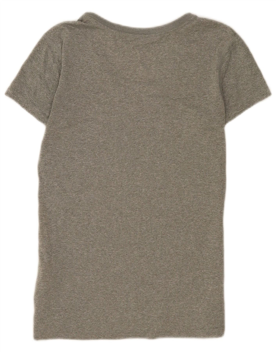 Nike Womens T-Shirt Top UK 10 Small Grey Flecked Polyester
