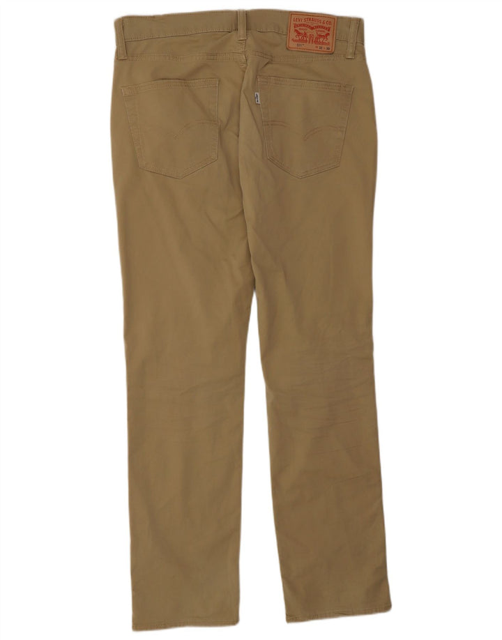 LEVI'S Mens 511 Slim Casual Trousers W32 L30 Beige Cotton