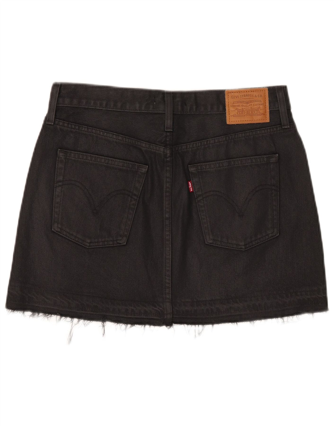 Levi's Womens Mini Denim Skirt W27 Small Black Cotton