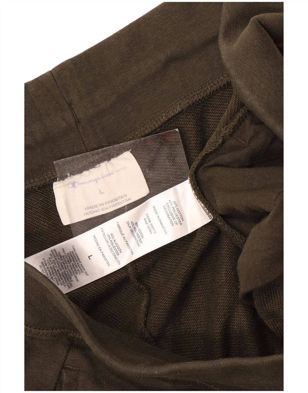 Champion Mens Tracksuit Trousers Joggers Large  Khaki Cotton