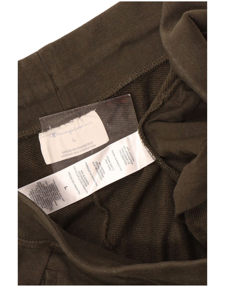 Champion Mens Tracksuit Trousers Joggers Large  Khaki Cotton