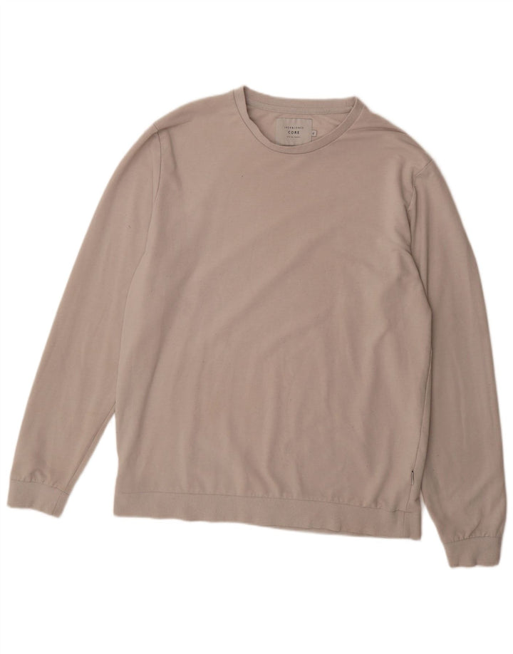 JACK & JONES Mens Sweatshirt Jumper XL Grey Polyester