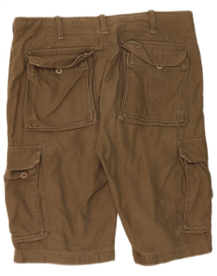 Gaudi Mens Cargo Shorts IT 50 Large W38 Khaki Cotton