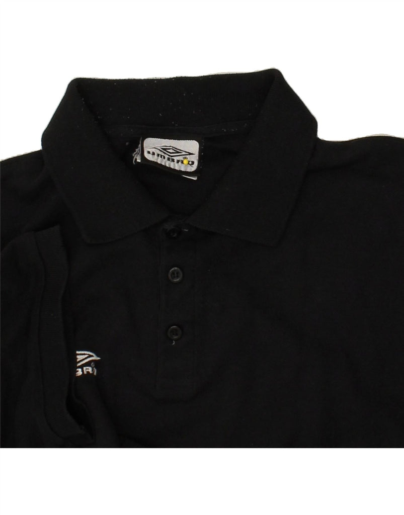 UMBRO Mens Polo Shirt XL Black | Vintage Umbro | Thrift | Second-Hand Umbro | Used Clothing | Messina Hembry 