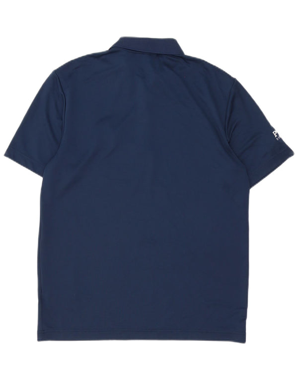 Adidas Mens Polo Shirt Small Navy Blue Polyester