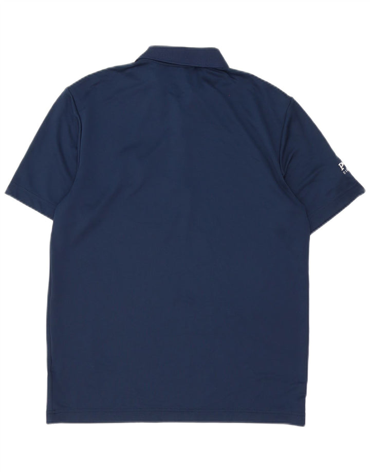 Adidas Mens Polo Shirt Small Navy Blue Polyester