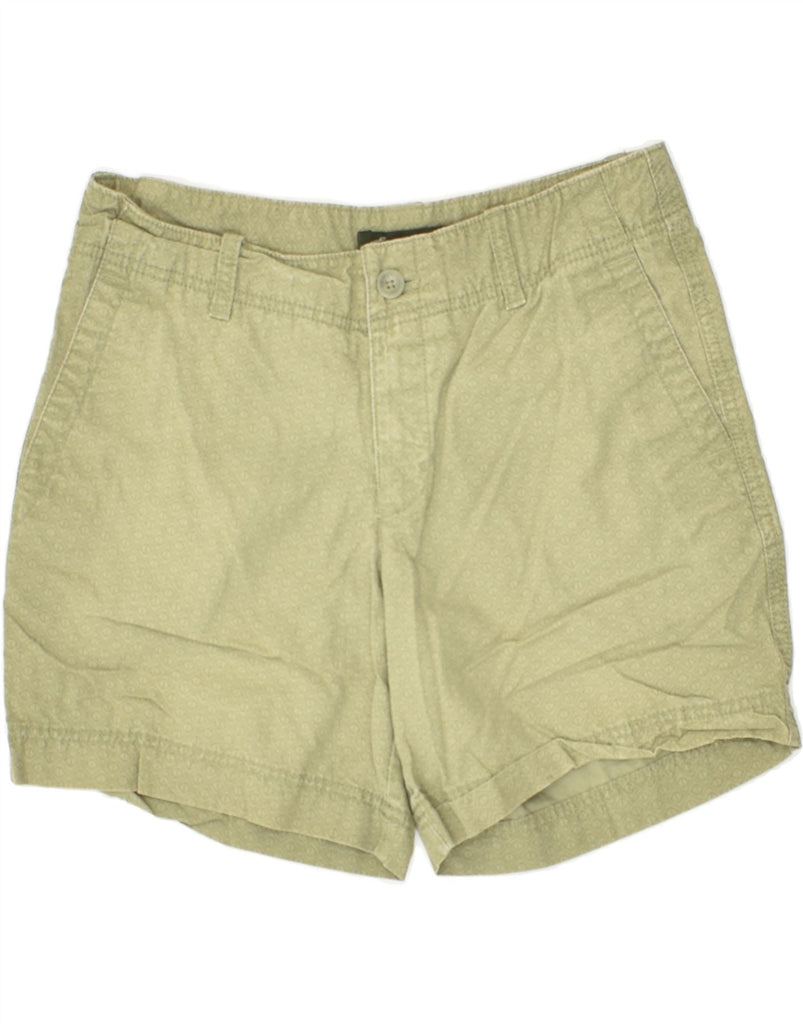 EDDIE BAUER Womens Chino Shorts US 2 XS W30  Green Argyle/Diamond Cotton | Vintage Eddie Bauer | Thrift | Second-Hand Eddie Bauer | Used Clothing | Messina Hembry 