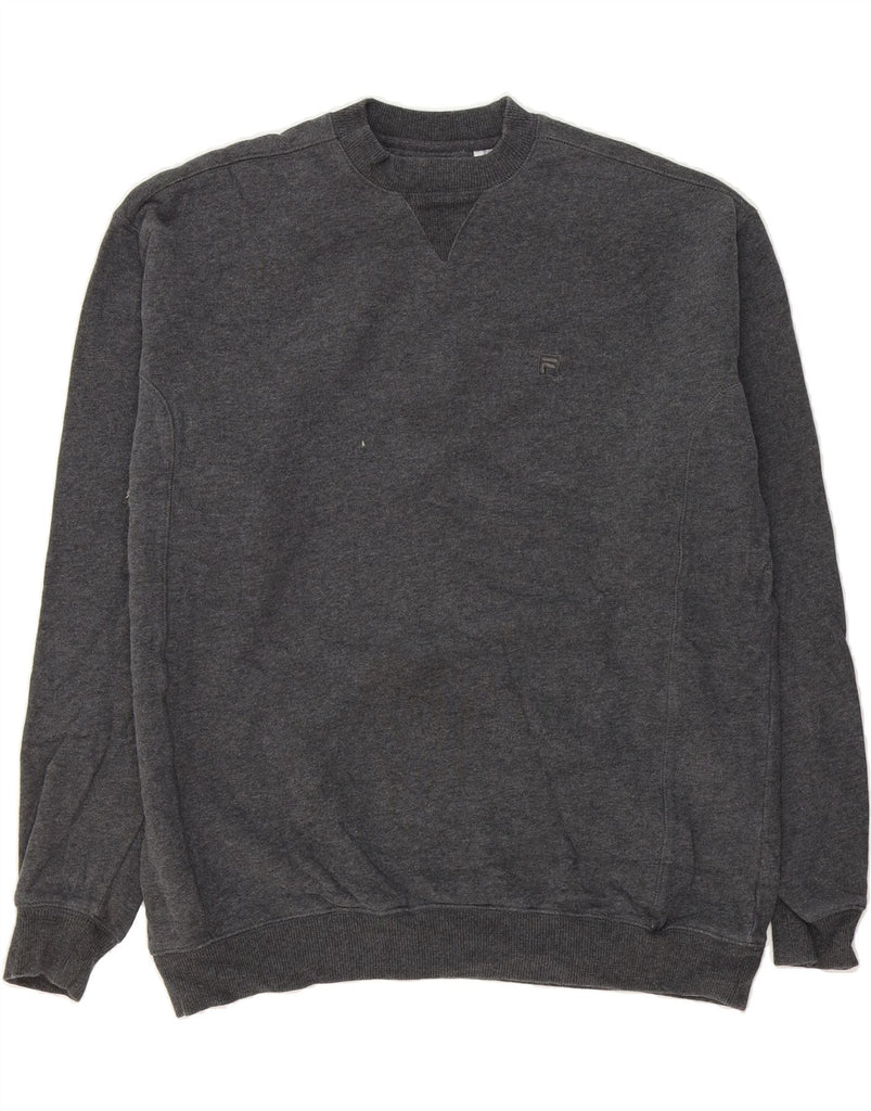 FILA Mens Sweatshirt Jumper 2XL Grey Cotton Vintage Fila and Second-Hand Fila from Messina Hembry 