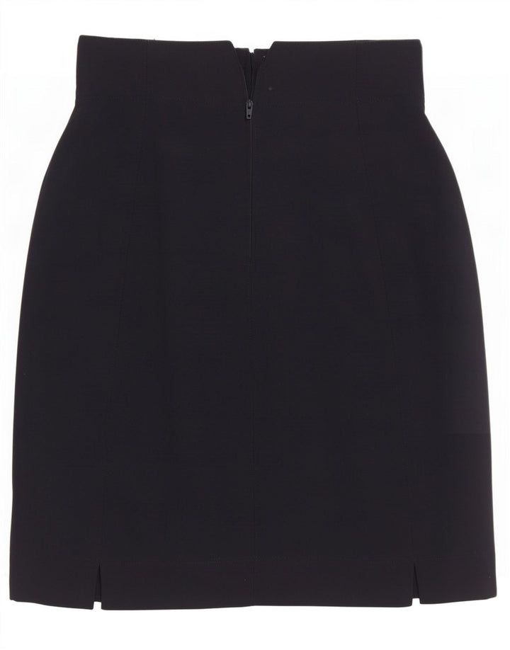 Escada Womens Pencil Skirt EU 40 Medium W27 Navy Blue Wool