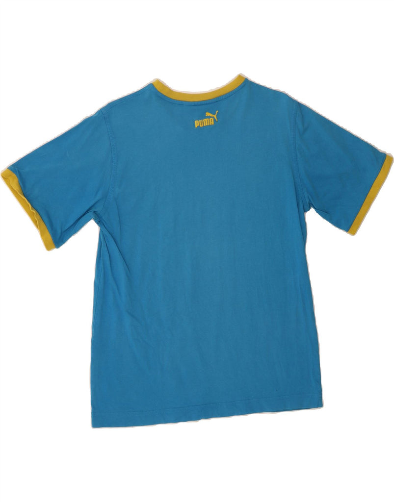PUMA Womens Graphic T-Shirt Top UK 14 Medium Blue Vintage Puma and Second-Hand Puma from Messina Hembry 