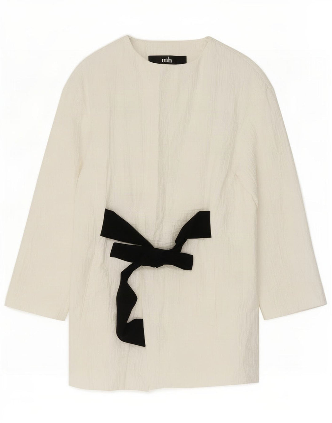 Zara Womens Longline Oversized Blazer Jacket UK 6 XS White Cotton