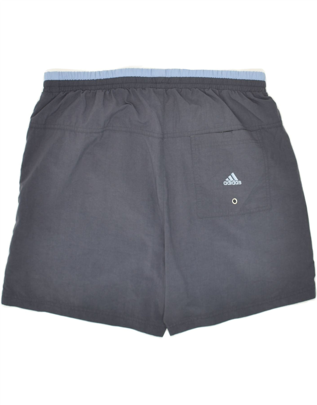ADIDAS Mens Sport Shorts Large Navy Blue Polyamide Vintage Adidas and Second-Hand Adidas from Messina Hembry 
