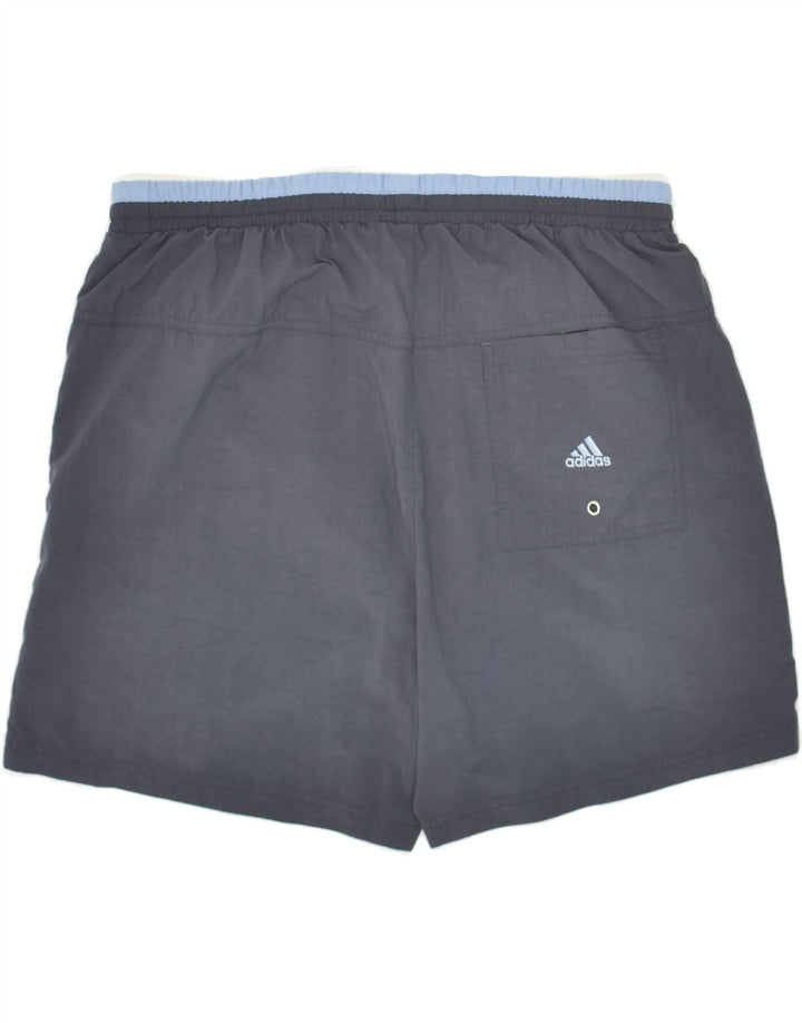 ADIDAS Mens Sport Shorts Large Navy Blue Polyamide Vintage Adidas and Second-Hand Adidas from Messina Hembry 