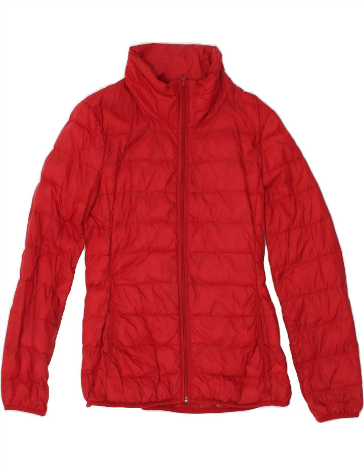 BENETTON Womens Padded Jacket UK 12 Medium Red Polyamide Vintage Benetton and Second-Hand Benetton from Messina Hembry 