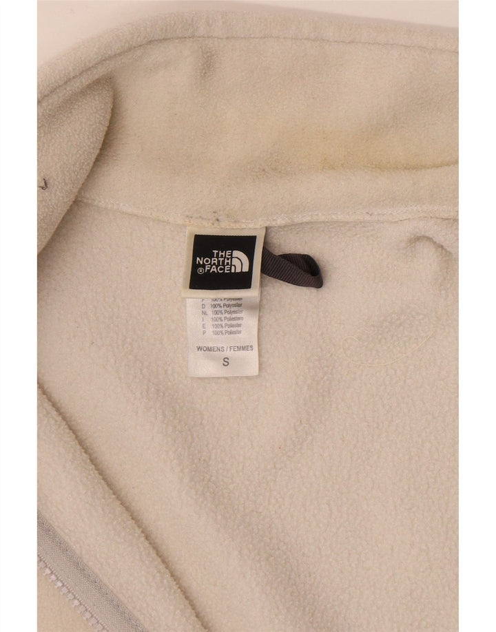 The North Face Womens Oversized Fleece Gilet UK 10 Small White Polyester