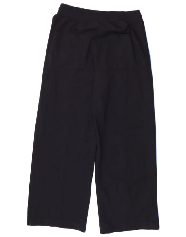 Marks & Spencer Womens High Waist Trousers UK 14 Large W30 L30 Navy Blue
