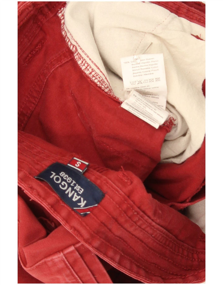 Kangol Mens Chino Shorts Small W29  Red Cotton