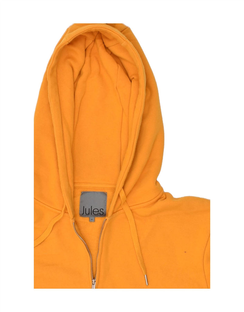 JULES Mens Zip Hoodie Sweater Medium Yellow Cotton | Vintage Jules | Thrift | Second-Hand Jules | Used Clothing | Messina Hembry 