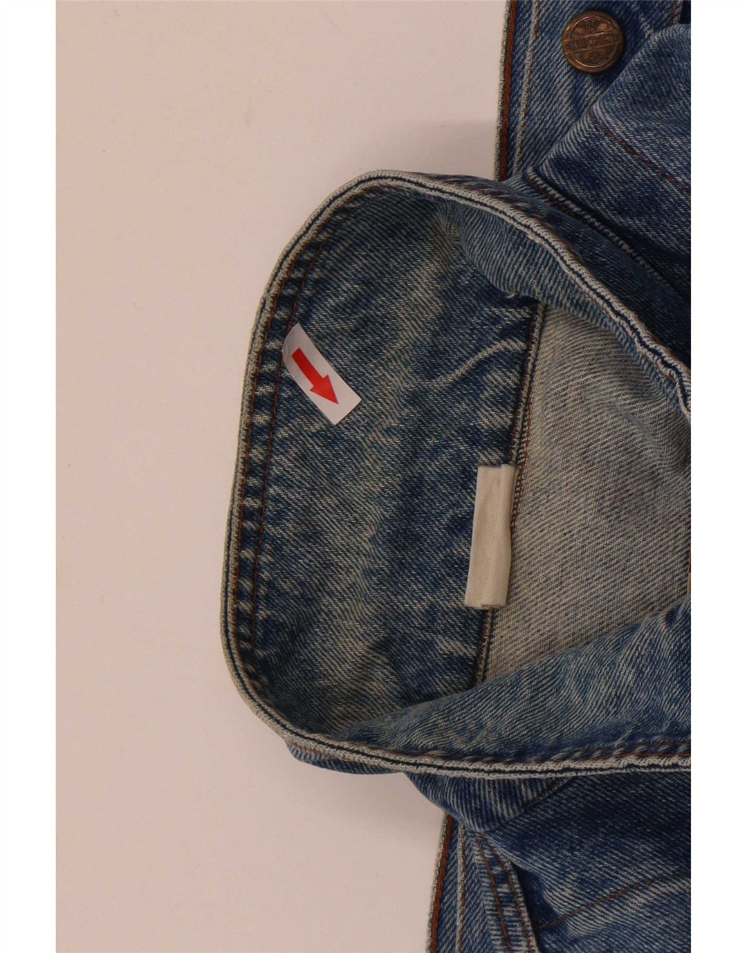 CLARK Mens Denim Jacket UK 42 XL Blue