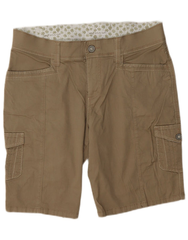 Lee Womens Cargo Shorts US 10 Large W32 Beige Cotton