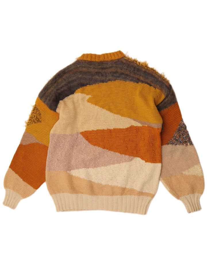 Vintage Womens Crew Neck Jumper Sweater UK 16 Large Multicoloured