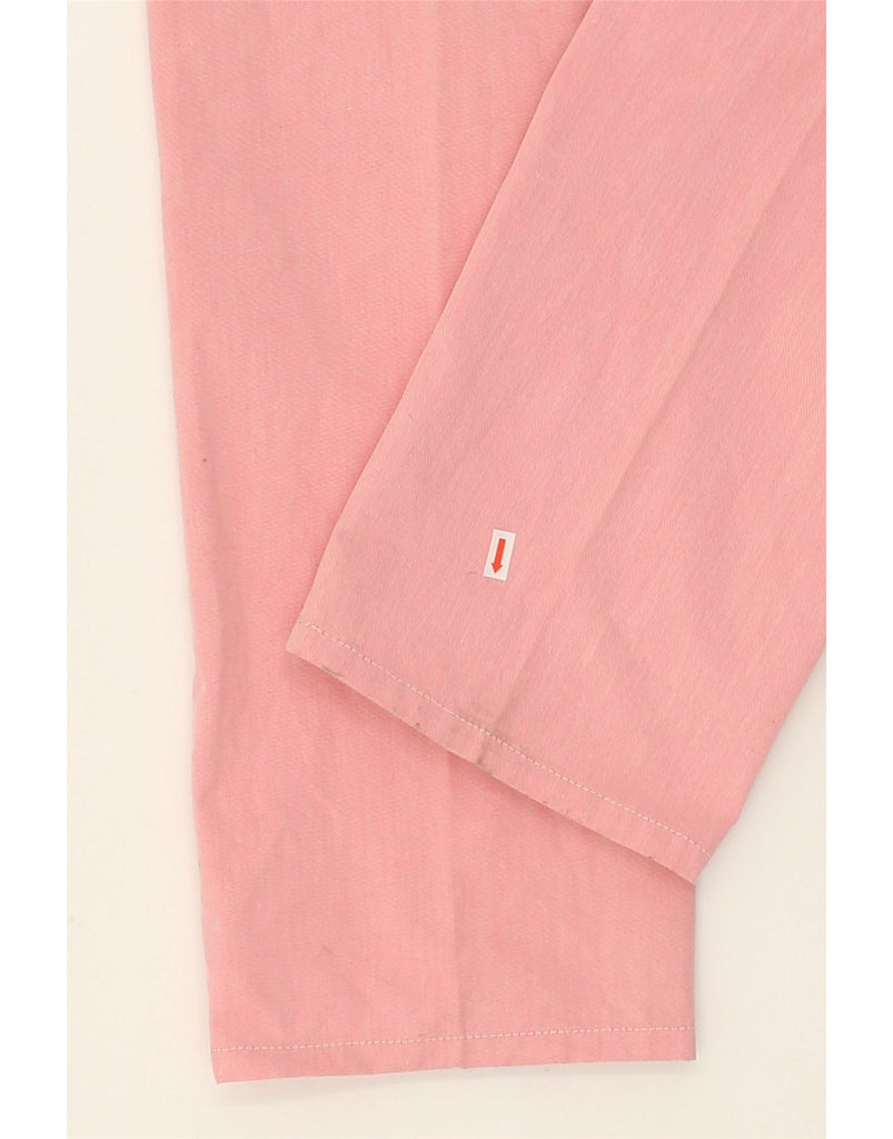 VINTAGE Womens Slim Casual Trousers IT 48 XL W32 L31  Pink Cotton | Vintage Vintage | Thrift | Second-Hand Vintage | Used Clothing | Messina Hembry 