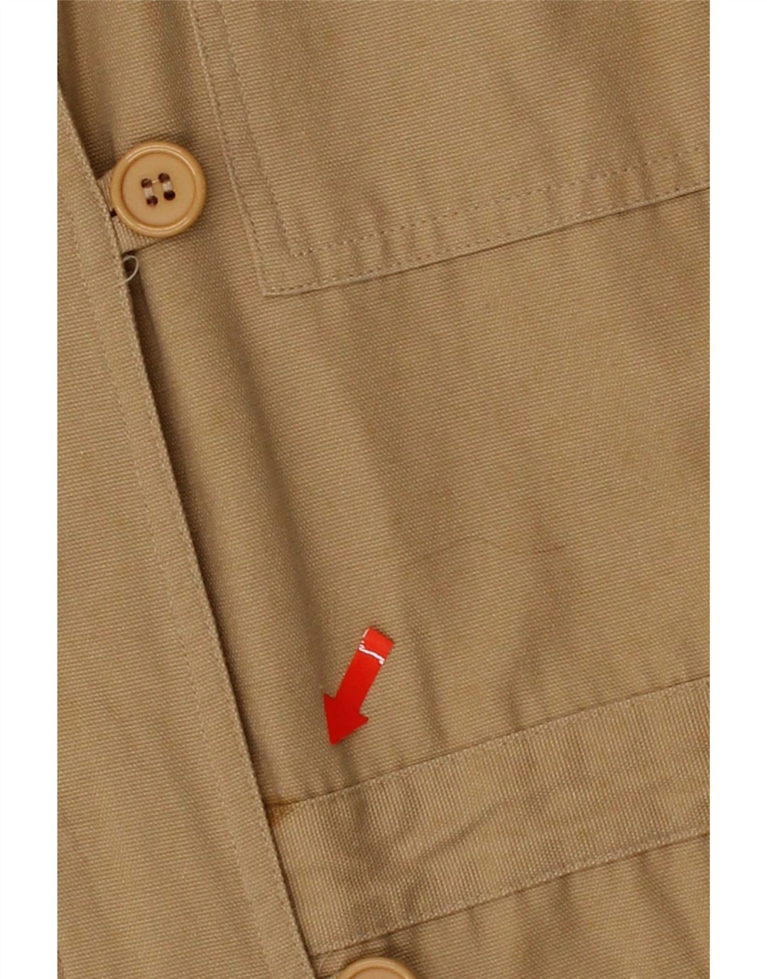 VINTAGE Womens Utility Jacket UK 18 XL Beige Vintage Vintage and Second-Hand Vintage from Messina Hembry 
