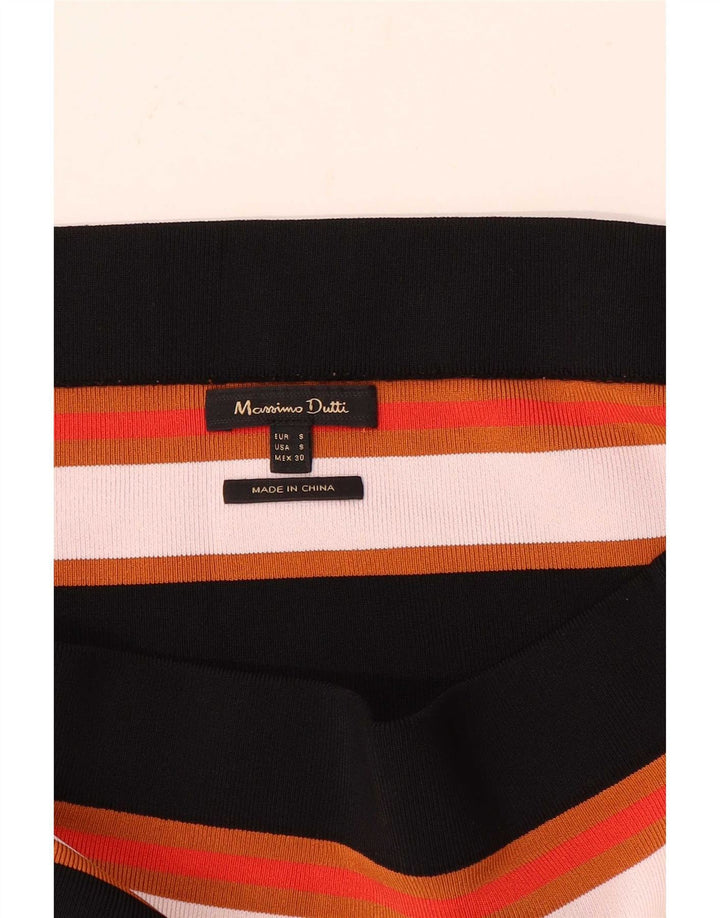 Massimo Dutti Womens Off Shoulder Top UK 8 Small Multicoloured Striped