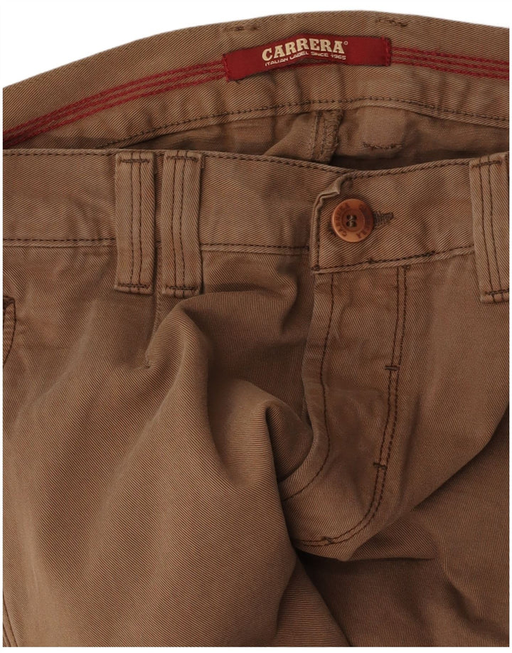 CARRERA Mens Straight Casual Trousers W32 L33 Brown