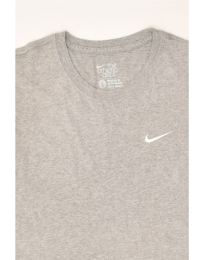 NIKE Womens Vest Top UK 16 Large Grey Cotton | Vintage Nike | Thrift | Second-Hand Nike | Used Clothing | Messina Hembry 