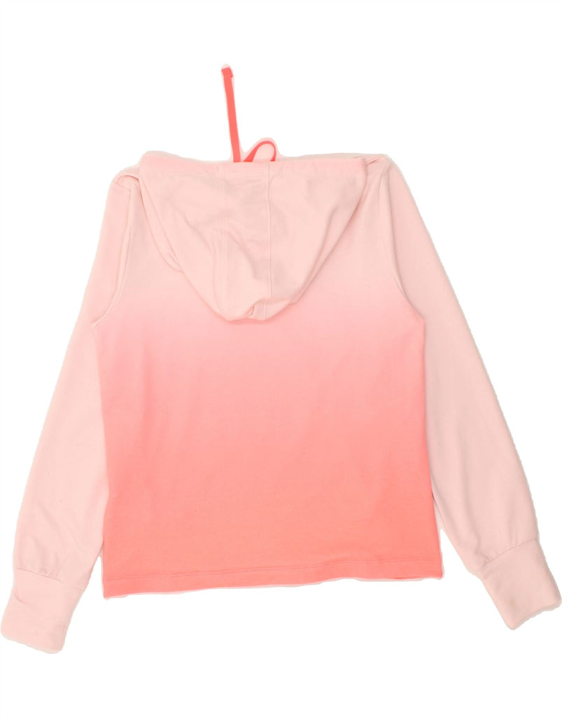 UNDER ARMOUR Womens Oversized Hoodie Jumper UK 6 XS Pink Colourblock Vintage Under Armour and Second-Hand Under Armour from Messina Hembry 