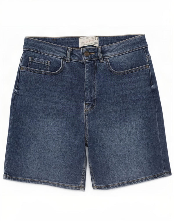 Fat Face Womens Darley Denim Shorts UK 10 Small W26 Blue Cotton