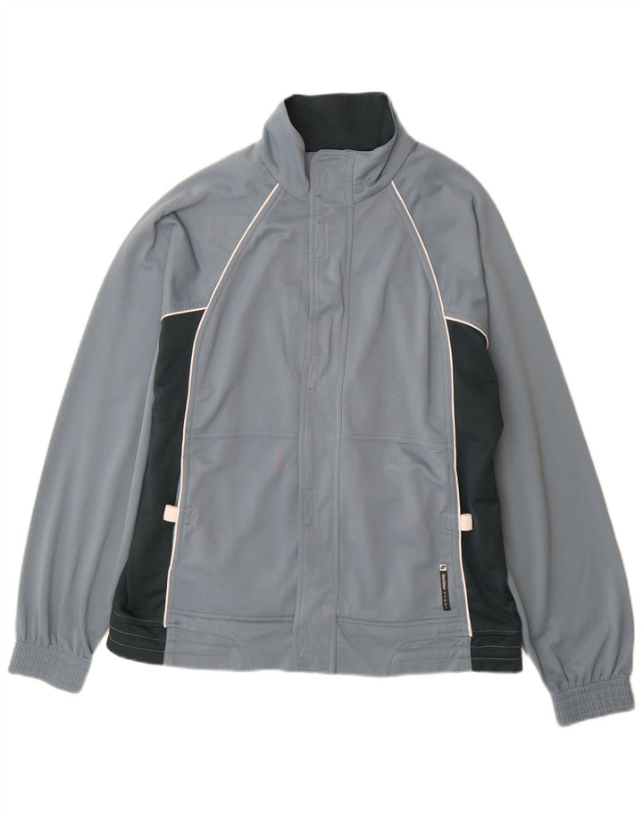 Lotto Mens Tracksuit Top Jacket UK 38/40 Medium Grey Colourblock Polyester