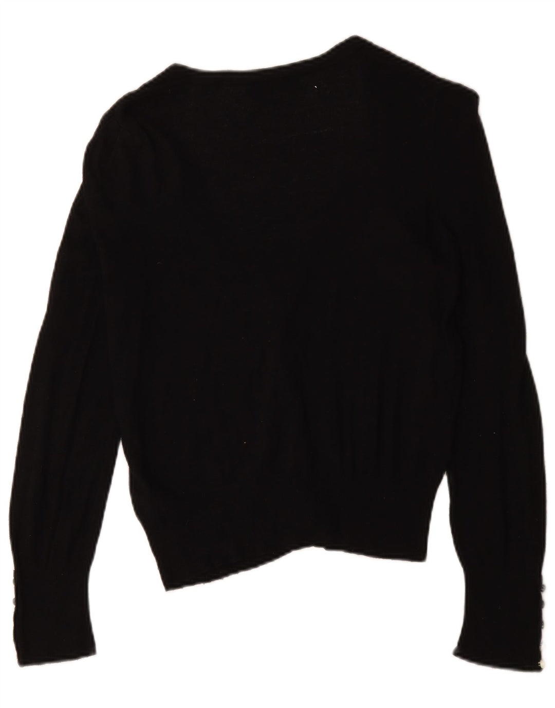 Marks & Spencer Womens Cardigan Sweater UK 12 Medium Black Viscose