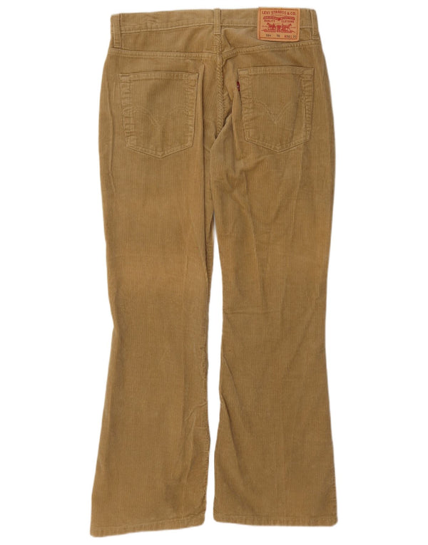 Levi's Mens 584 Bootcut Corduroy Trousers W32 L30 Beige Cotton