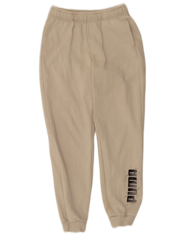 Puma Boys Tracksuit Trousers Joggers 13-14 Years Beige