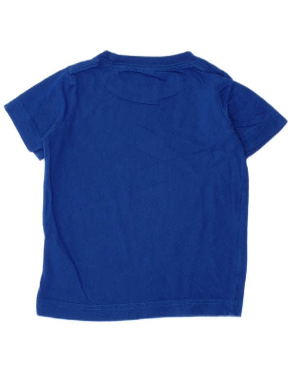 Nike Boys Athletic Cut Graphic T-Shirt Top 2-3 Years Blue Cotton