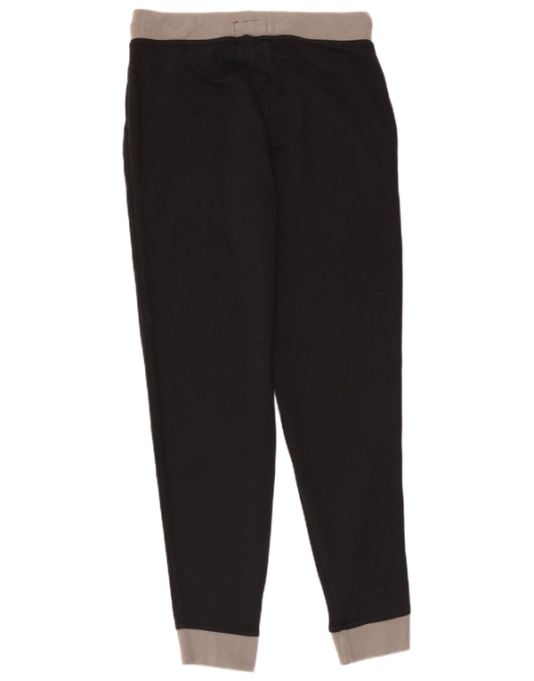 Kappa Womens Tracksuit Trousers Joggers UK 14 Medium  Black Cotton