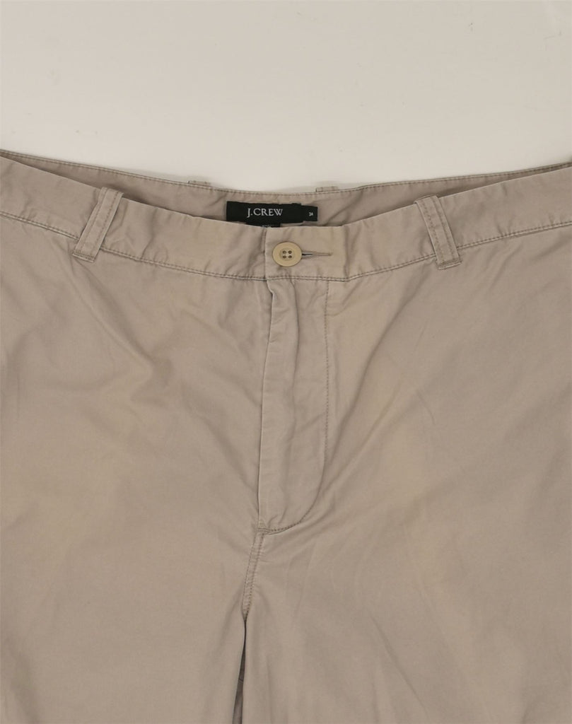 J. CREW Mens Chino Shorts W34 Large Grey Cotton | Vintage J. Crew | Thrift | Second-Hand J. Crew | Used Clothing | Messina Hembry 