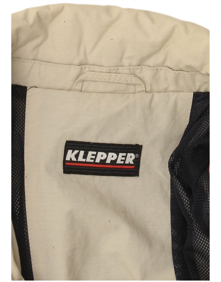 Klepper Mens Hooded Windbreaker Coat UK 42 XL Beige