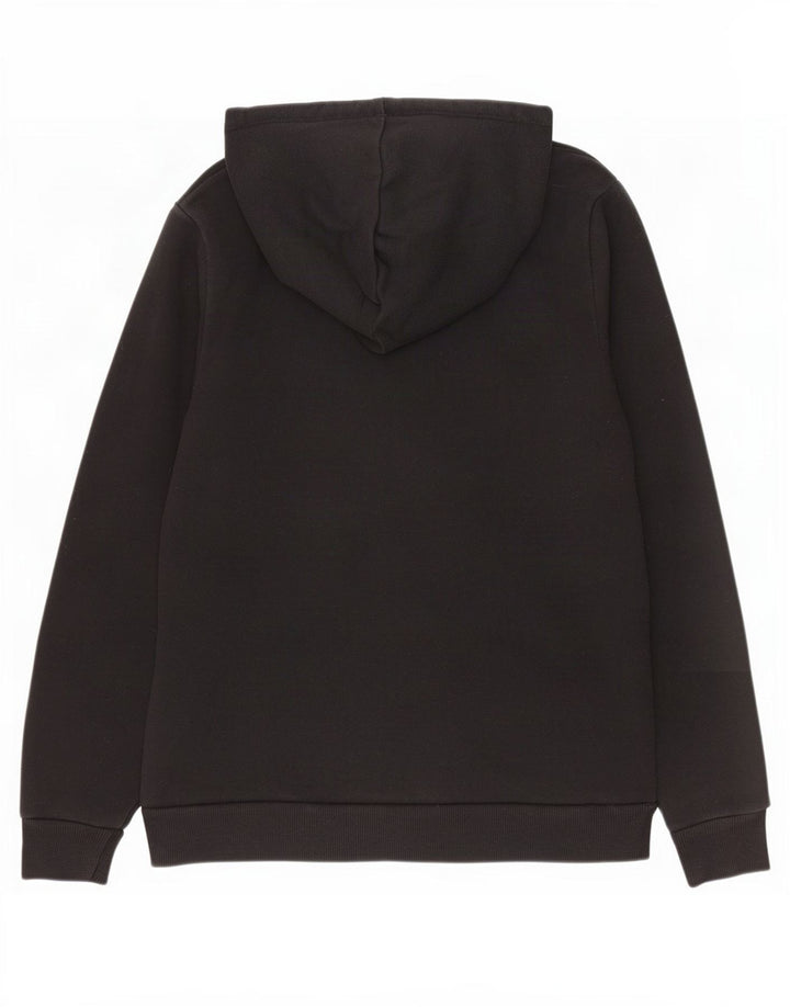 Puma Womens Hoodie Jumper UK 14 Medium Black Cotton