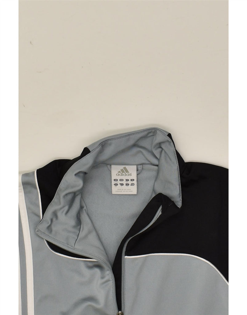 ADIDAS Mens Tracksuit Top Jacket UK 42/44 Large Grey Colourblock Polyester | Vintage Adidas | Thrift | Second-Hand Adidas | Used Clothing | Messina Hembry 